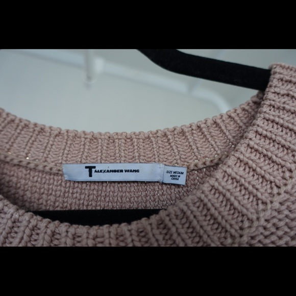 T By Alexander Wang Dusty Rose sweater - Picture 3 of 4